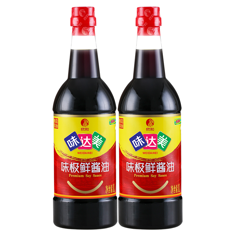 味达美味极鲜酱油1l2瓶