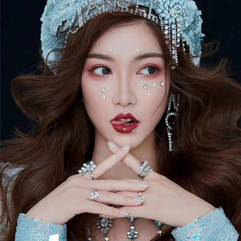 网红舞台脸部彩妆装饰眼妆闪钻胶水红妆眼角美甲工具