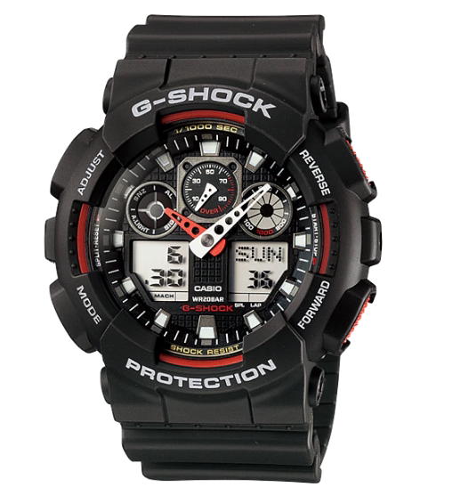 手表casio卡西欧正品石英男表gshock时运运动ga1001a4dr日韩腕表