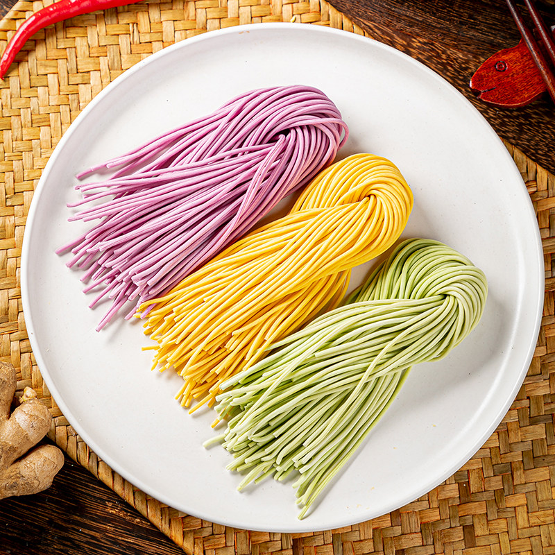 多彩果蔬火锅整箱60袋酒店饭店餐饮方便面三色面条