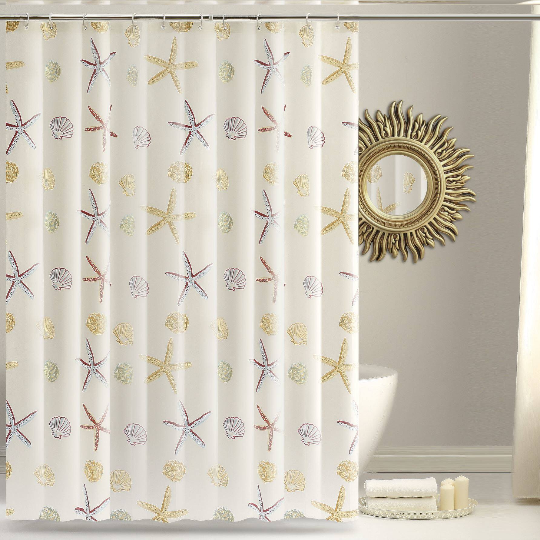 洗澡间帘布防水时尚门帘淋浴房经济塑料洗手间隔断浴帘