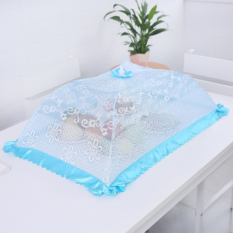 饭菜罩子可折叠餐桌防蝇罩长方形剩菜食物罩饭桌罩菜伞家用盖菜罩