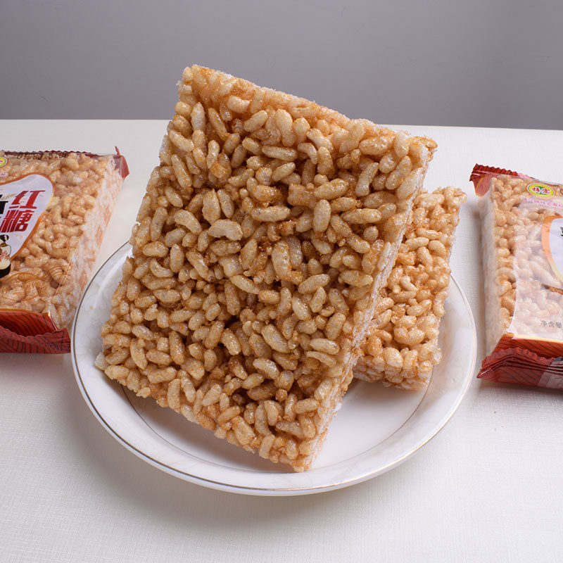 米花糖手工传统老式大米花吃世界零食散装红糖中式糕点
