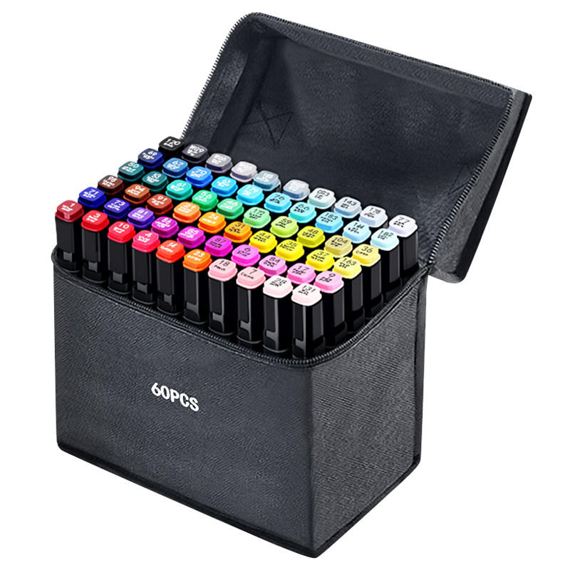 小公举双头马克笔套装学生touch正品36色美术生专用初学者48色水彩笔