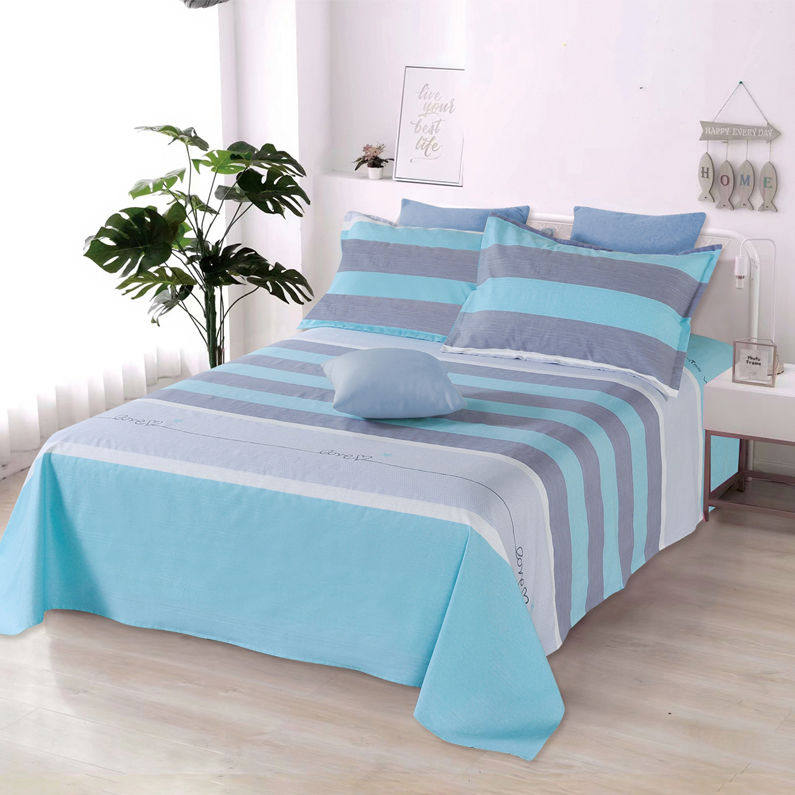 纯棉床单单件秋冬全棉加厚单双人裸