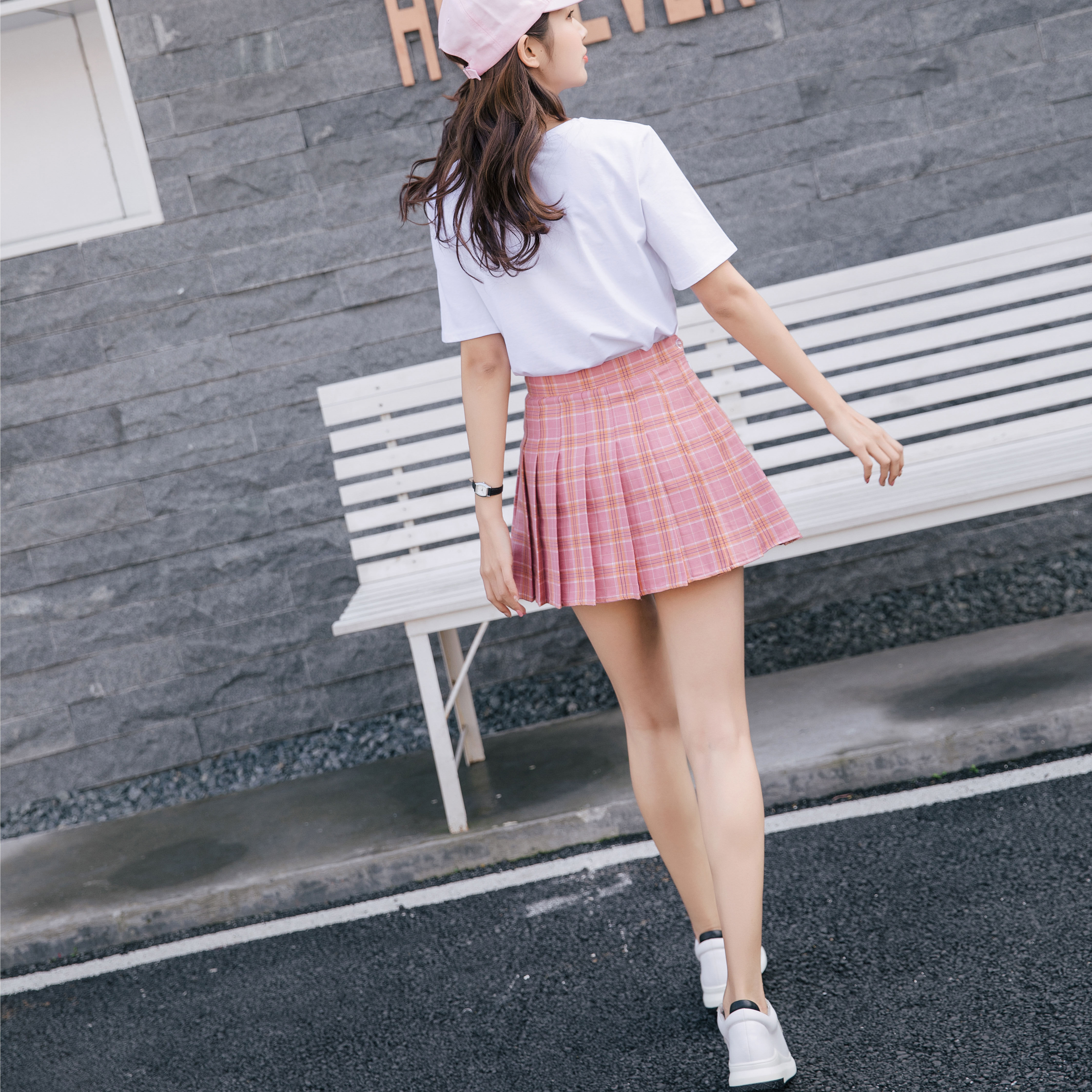 14折距离结束:1天23时59分54秒百褶裙短款短裙格子半身0人收藏圣秀菲