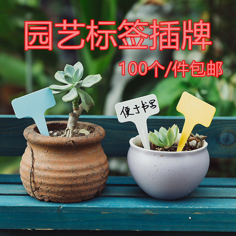 园艺植物型插地标签盆栽品种标示插牌花卉蔬菜其它园艺用品