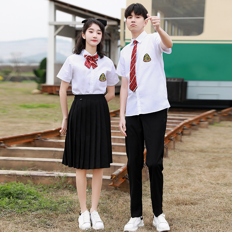 校服套装英伦学院风中中学生校园衬衫百褶裙大合唱学生校服