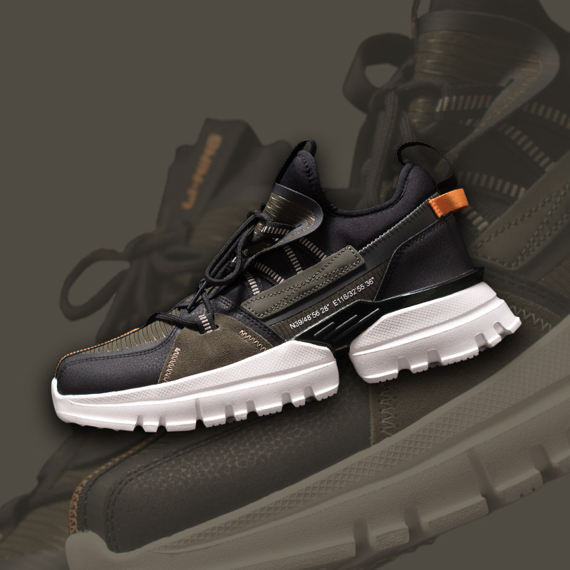 李宁男女鞋盘古厚底轻便复古休闲运动鞋老爹鞋aglp081 aglp092