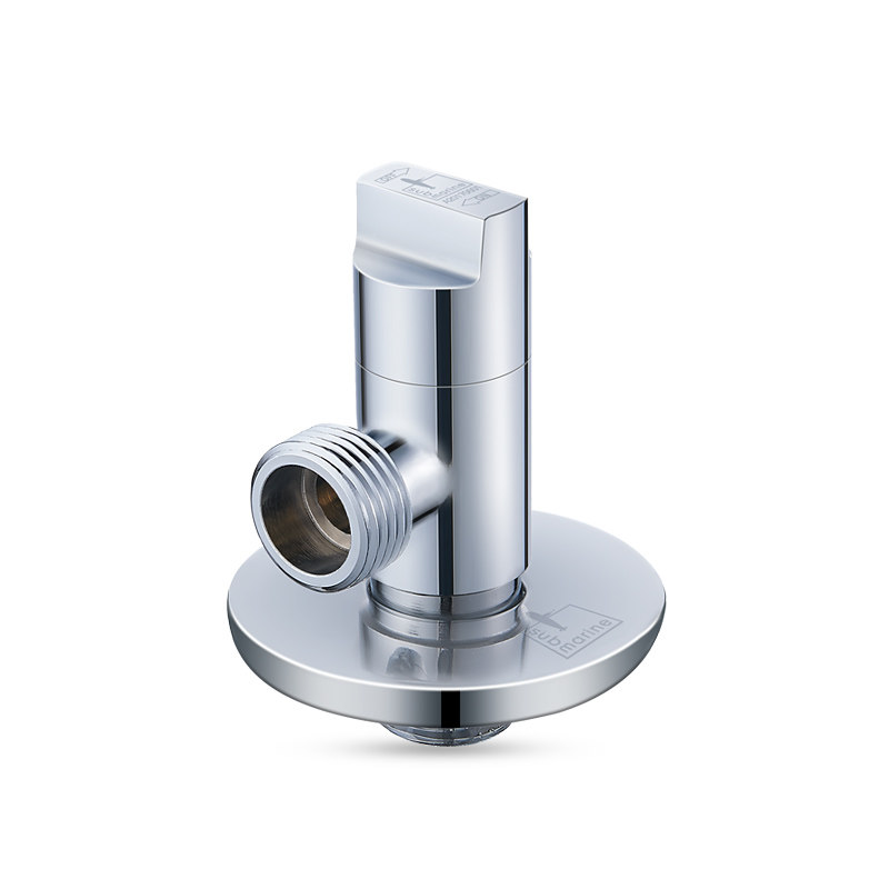 潜水艇三角角阀全铜热水器开关冷热八字马桶短款角阀