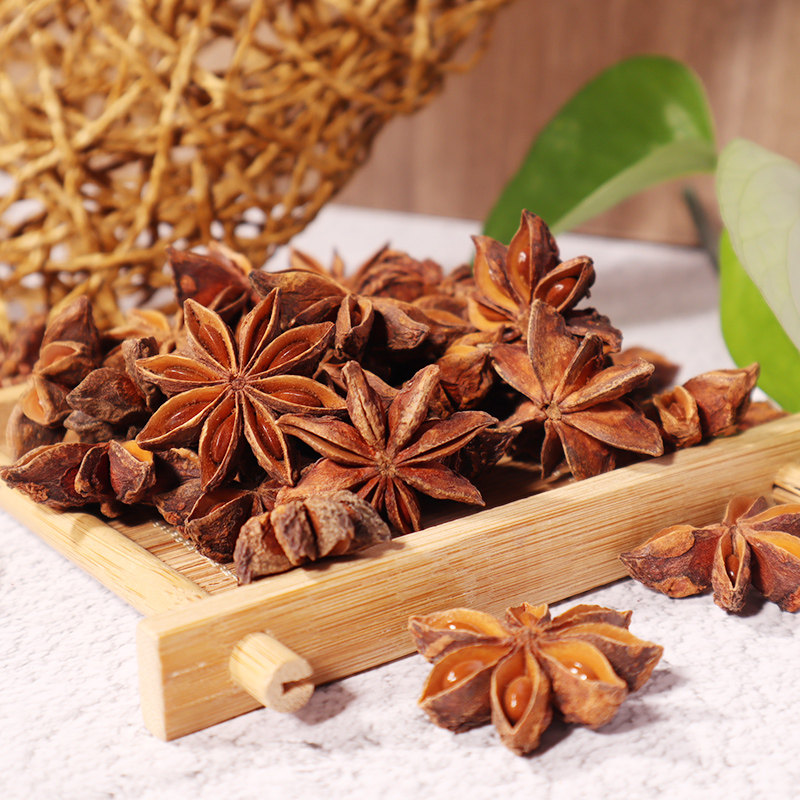 八角大料250g大茴香炖肉香料卤料调料大全做菜调料散装桂皮香叶