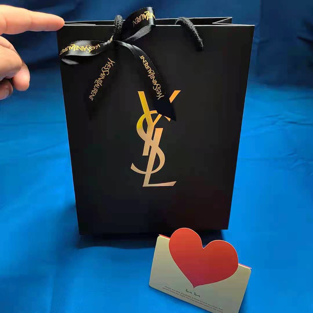 专柜原版圣罗兰ysl纸袋子口红盒礼品袋唇膏手提袋香水袋新款