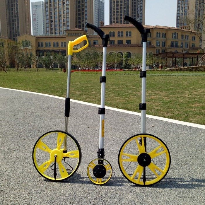轮计室滚量外圈农家测距丈量车用手推手推车车轮测距仪