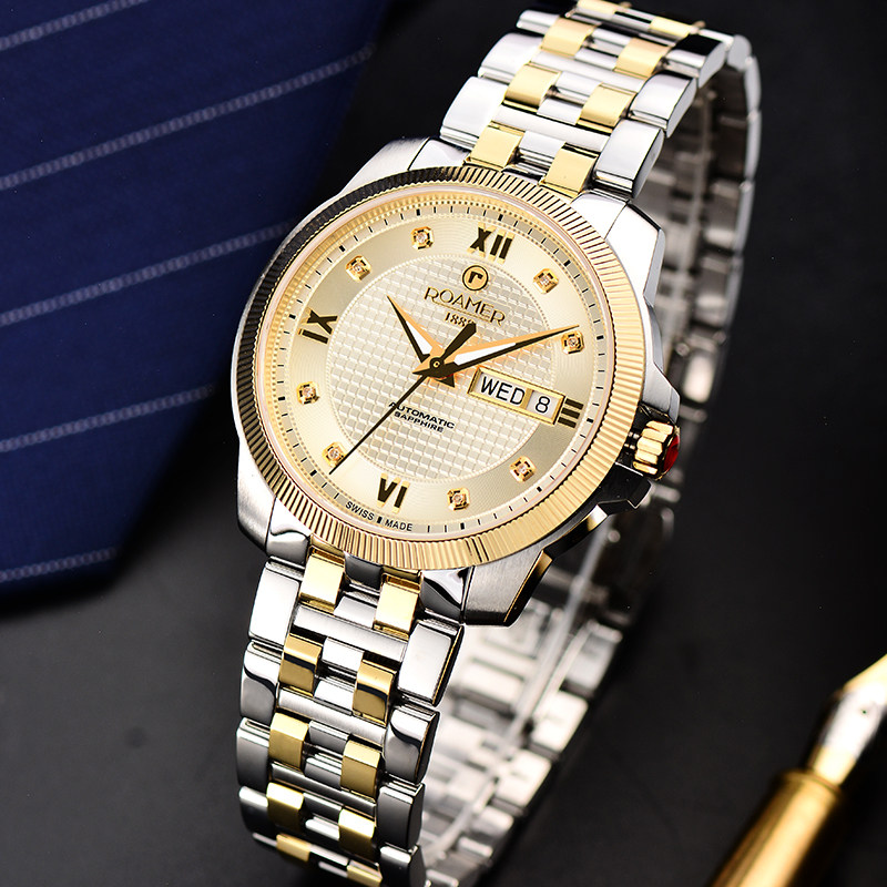 瑞士罗马roamer男表自动机械表原装正品瑞士腕表