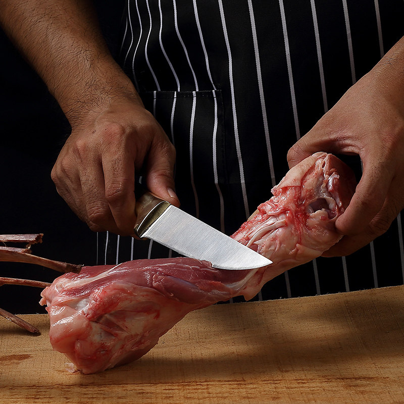 德国手工锻打杀猪刀具专用杀羊卖肉猪肉专业剔肉剃骨分割屠夫尖刀