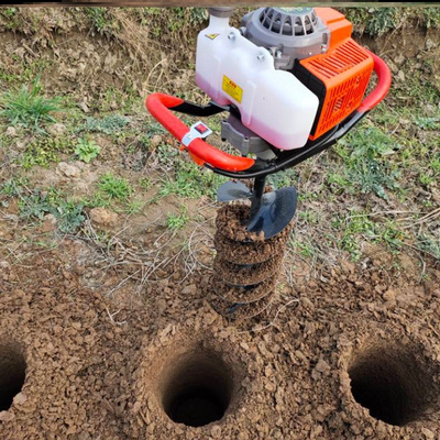 打桩汽油机打孔打孔机机器新品钻孔机土钻钻头新款汽油机