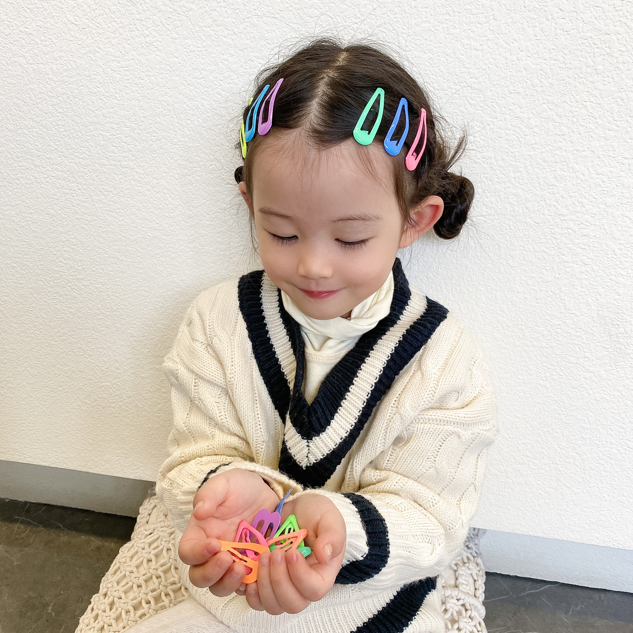 儿童童可爱五角星发夹宝宝bb女童头饰不伤发小女孩发饰