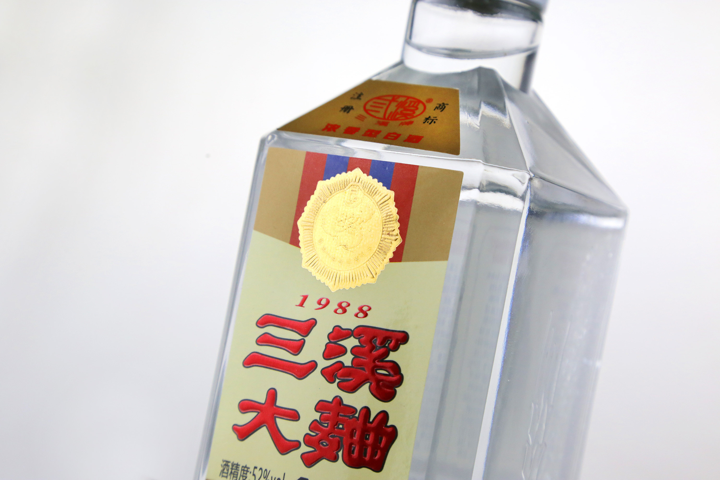 三溪大曲1988泸州浓香型名白酒整箱高度婚宴用酒粮食酒500ml*6瓶