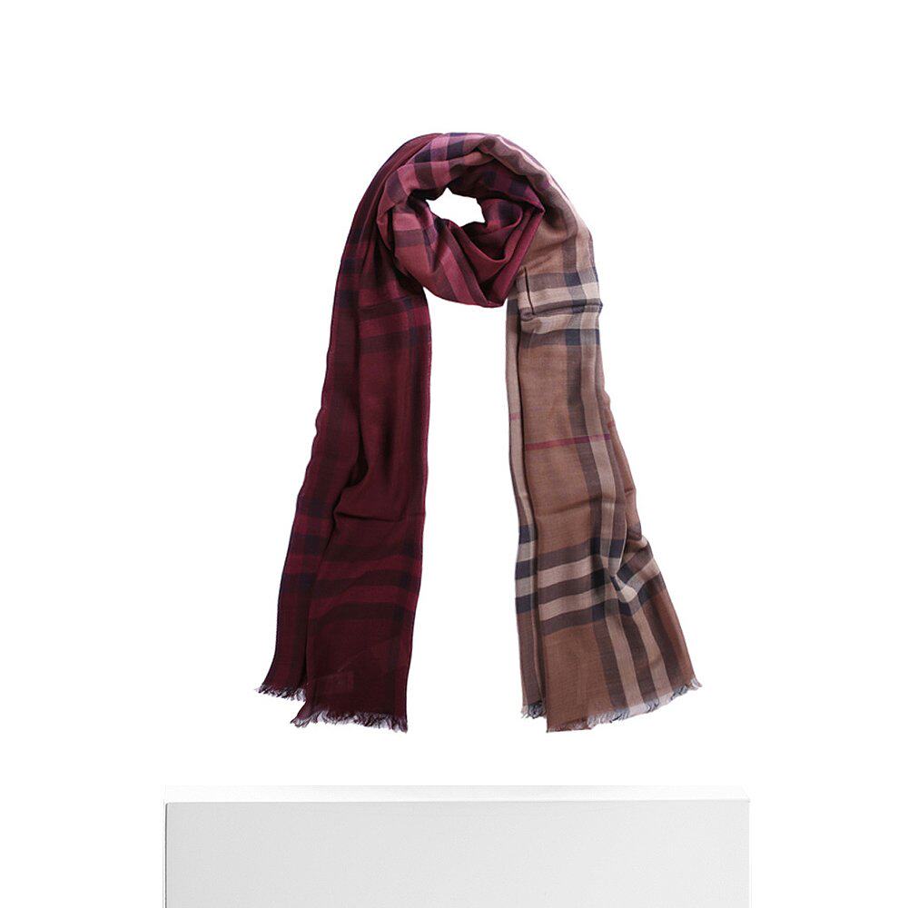 香港直邮burberry 巴宝莉 中性男女同款经典格纹围巾