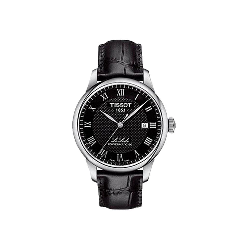 tissot天梭力洛克系列经典商务商务机机械表t0064071605300日韩腕表