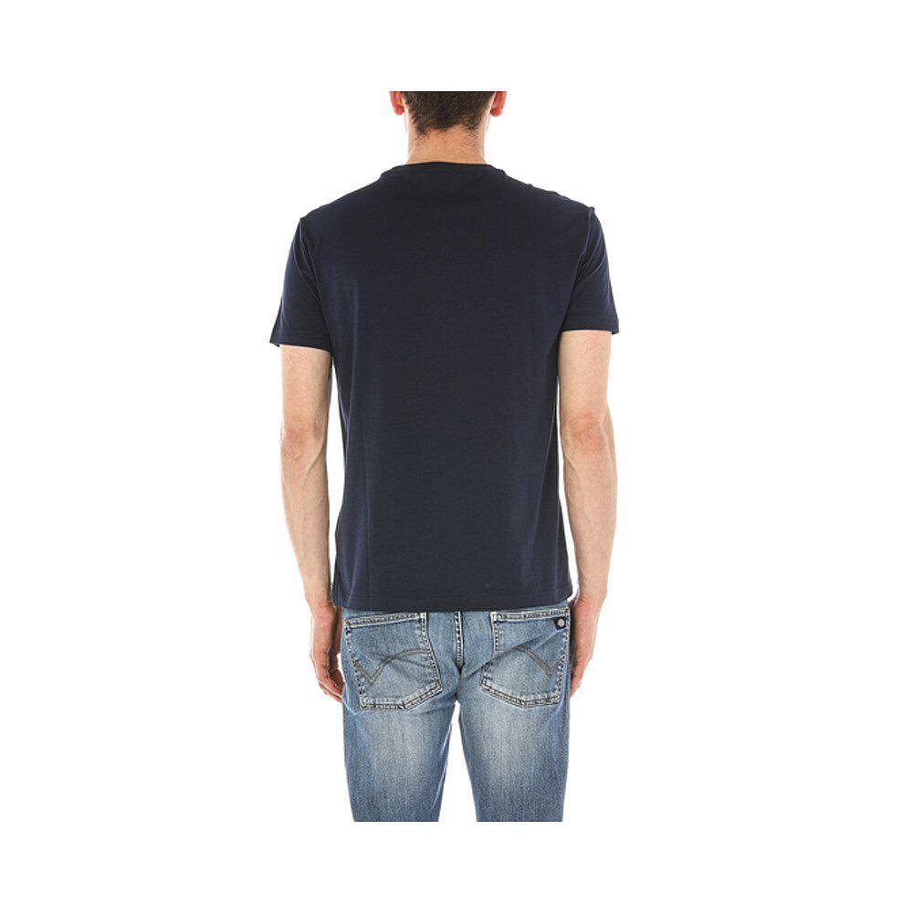 香港直邮emporioarmani男士海军蓝色棉质短袖3kpt85pjm9zt恤