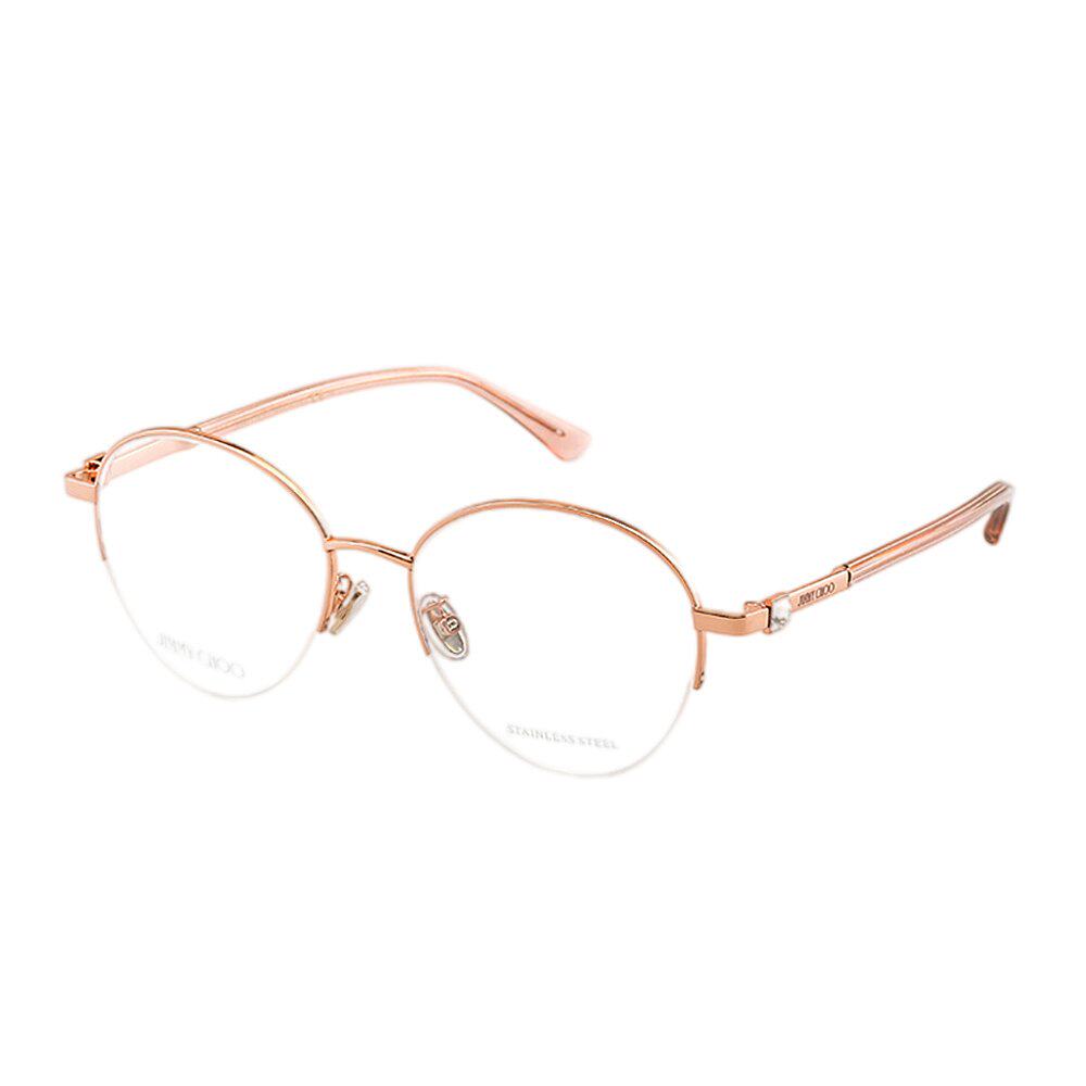 香港直邮jimmychoo周仰杰眼镜镜框jc290f金属圆形眼镜架