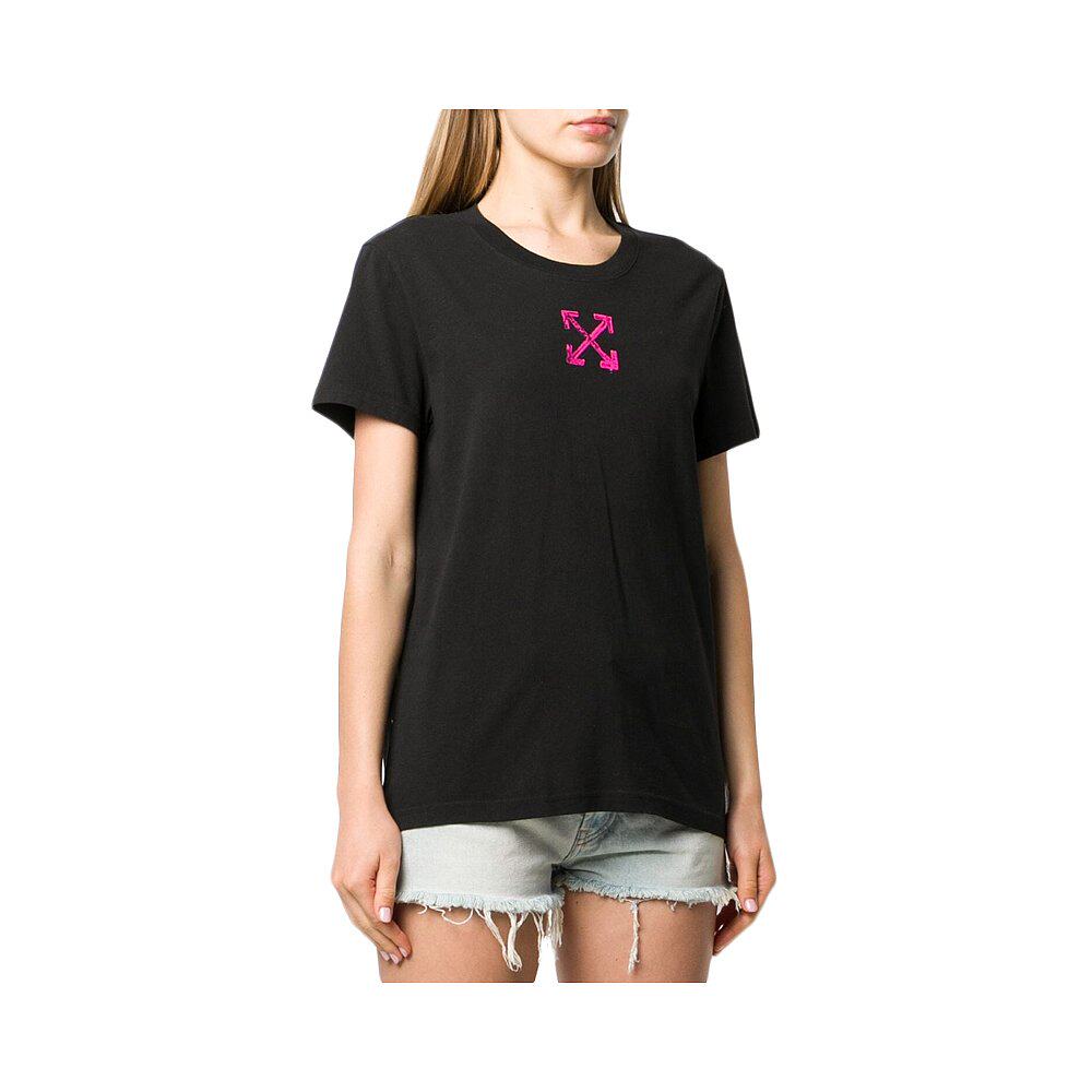 香港直邮offwhite黑色女士owaa049r20b071001028t恤