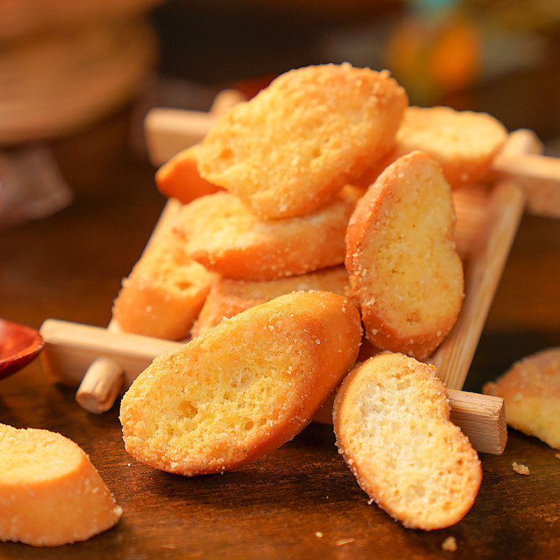 零食豫吉多口口味切片面包片饼干早餐网红休闲酥性饼干