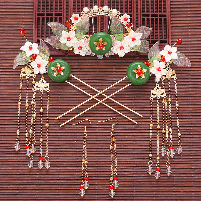 头饰汉服古风发簪步摇古装盘发插簪套装超仙发饰