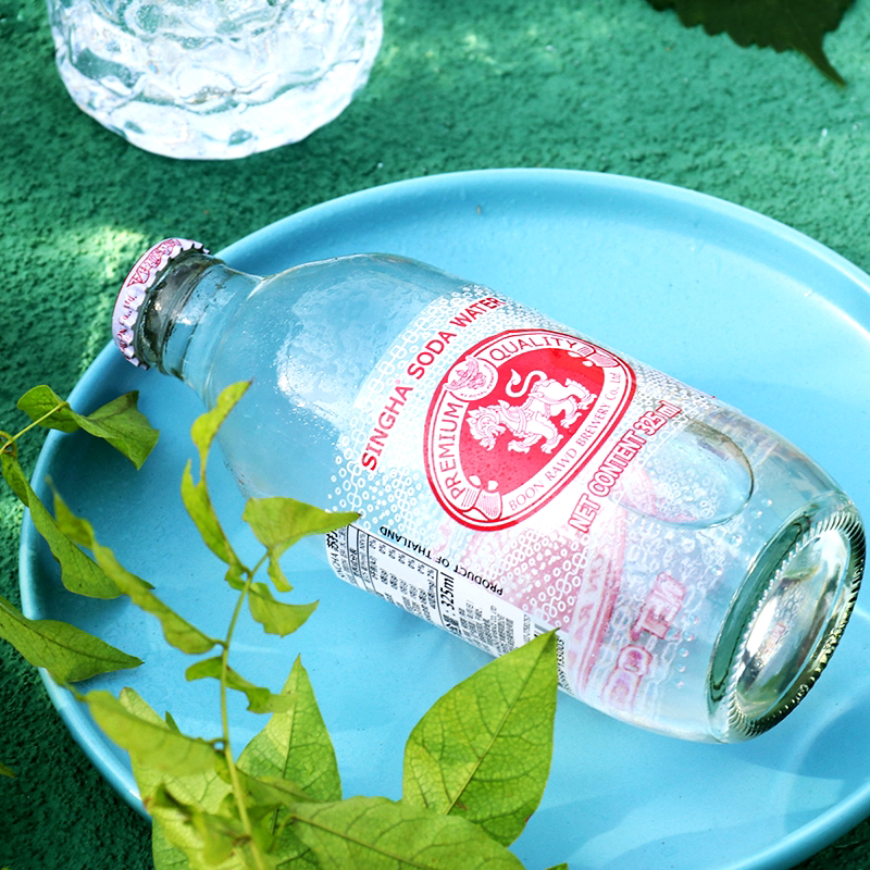 泰国singha天然苏打水整箱瓶装无糖气泡饮用水进口饮用水