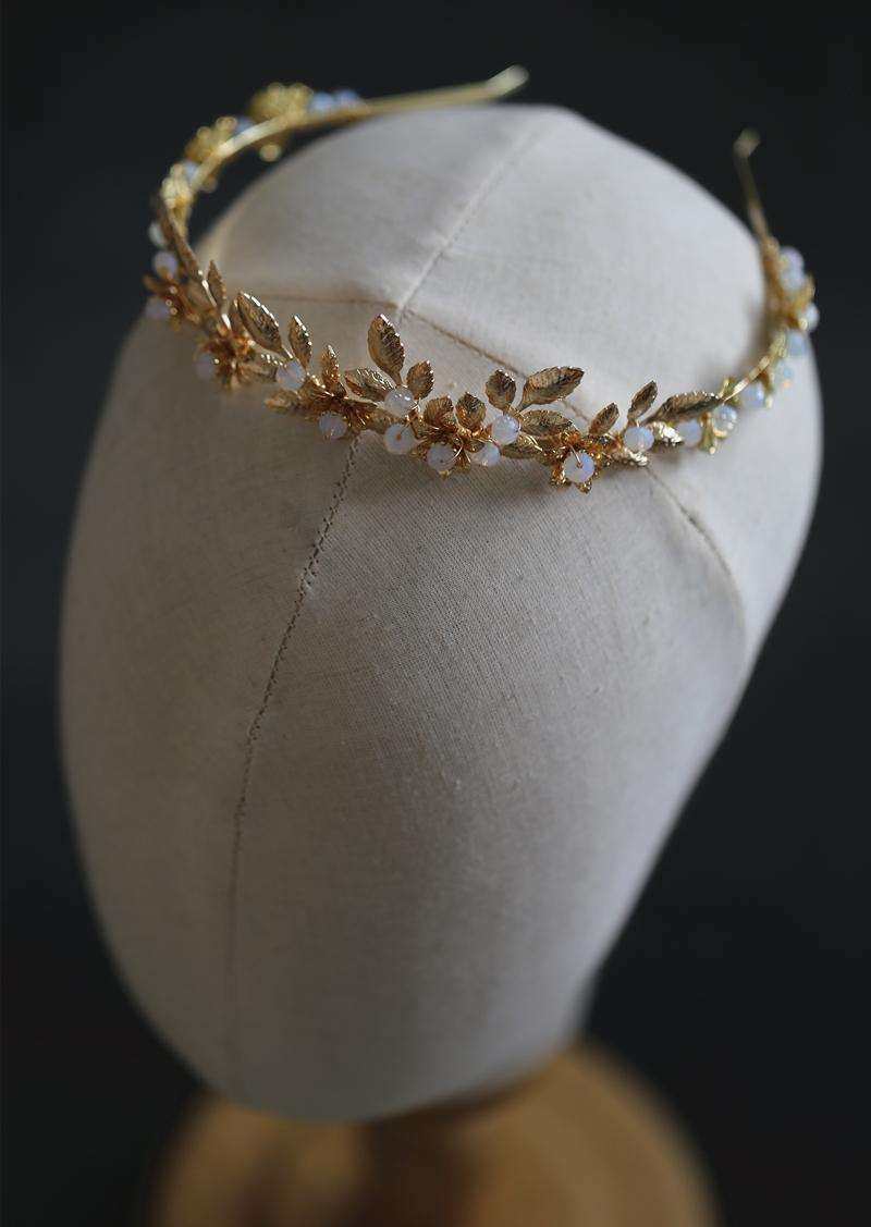 手工复古新娘头饰希腊女神范发箍花环王冠婚纱摄影发饰