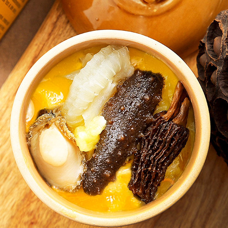 美颜珍汇正宗佛跳墙加热即食鲍鱼海鲜水产单人份含原材料盆菜包邮