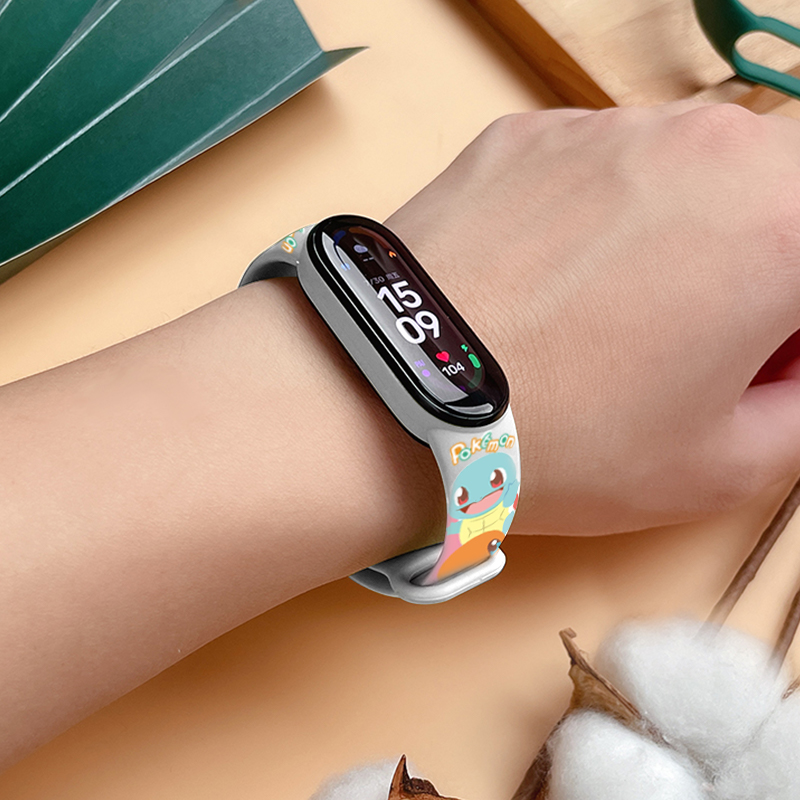 手环腕带爱宝可萌系列四五小米可爱六代定制智能手表手环表带