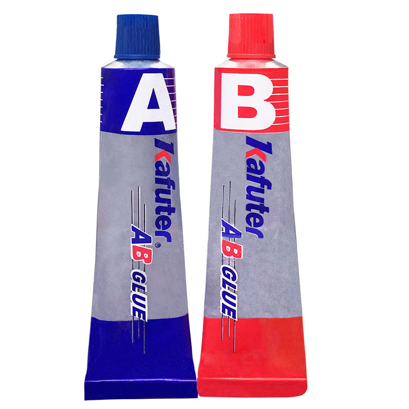 卡夫特特种金属焊接胶水防水耐高温ab胶浅咖色电焊胶不锈钢缸体修复剂