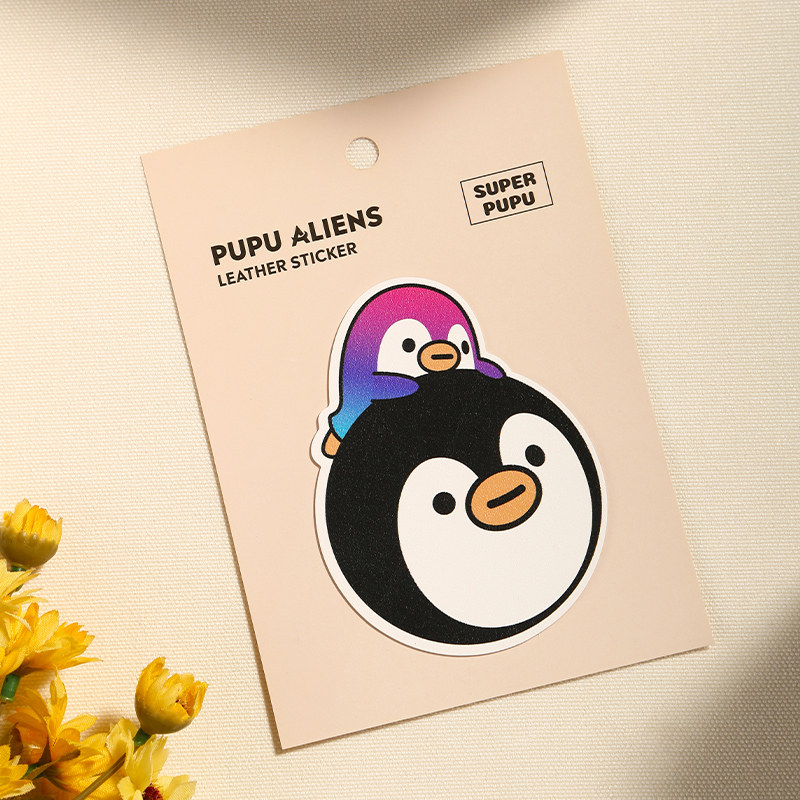 贴纸腾讯qq企鹅ip系列pupualiens噗噗星人动漫电子