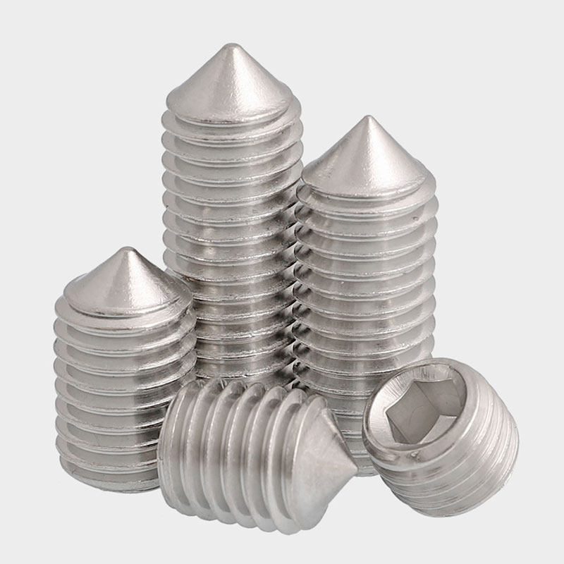 8321032420不锈钢美制尖头机米螺丝尖端紧定螺钉