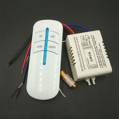 单控模块吸顶灯换气扇遥控器穿墙平板无线开关220v遥控开关