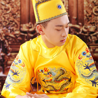新明朝皇帝龙袍男套装朱元璋古装汉服刺绣黄袍中国风王爷服蟒袍怎么样