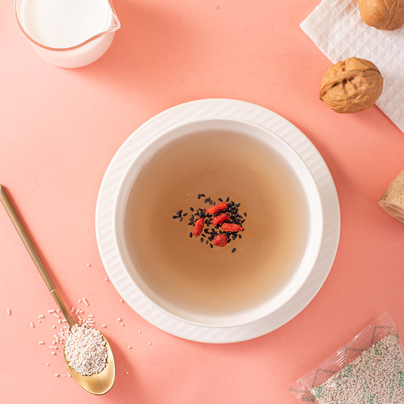 华精中老年藕粉700g蔗糖孕妇老人养胃速溶冲饮藕粉