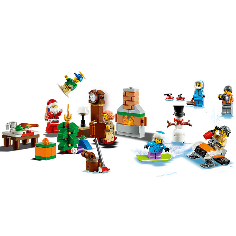乐高9月新品城市系列60235圣诞倒数日历男女孩积木玩具圣诞节礼物