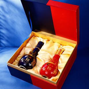 郎酒赤水明珠礼盒(青花郎+红花郎15)53度酱香型白酒 375ml*2 送礼