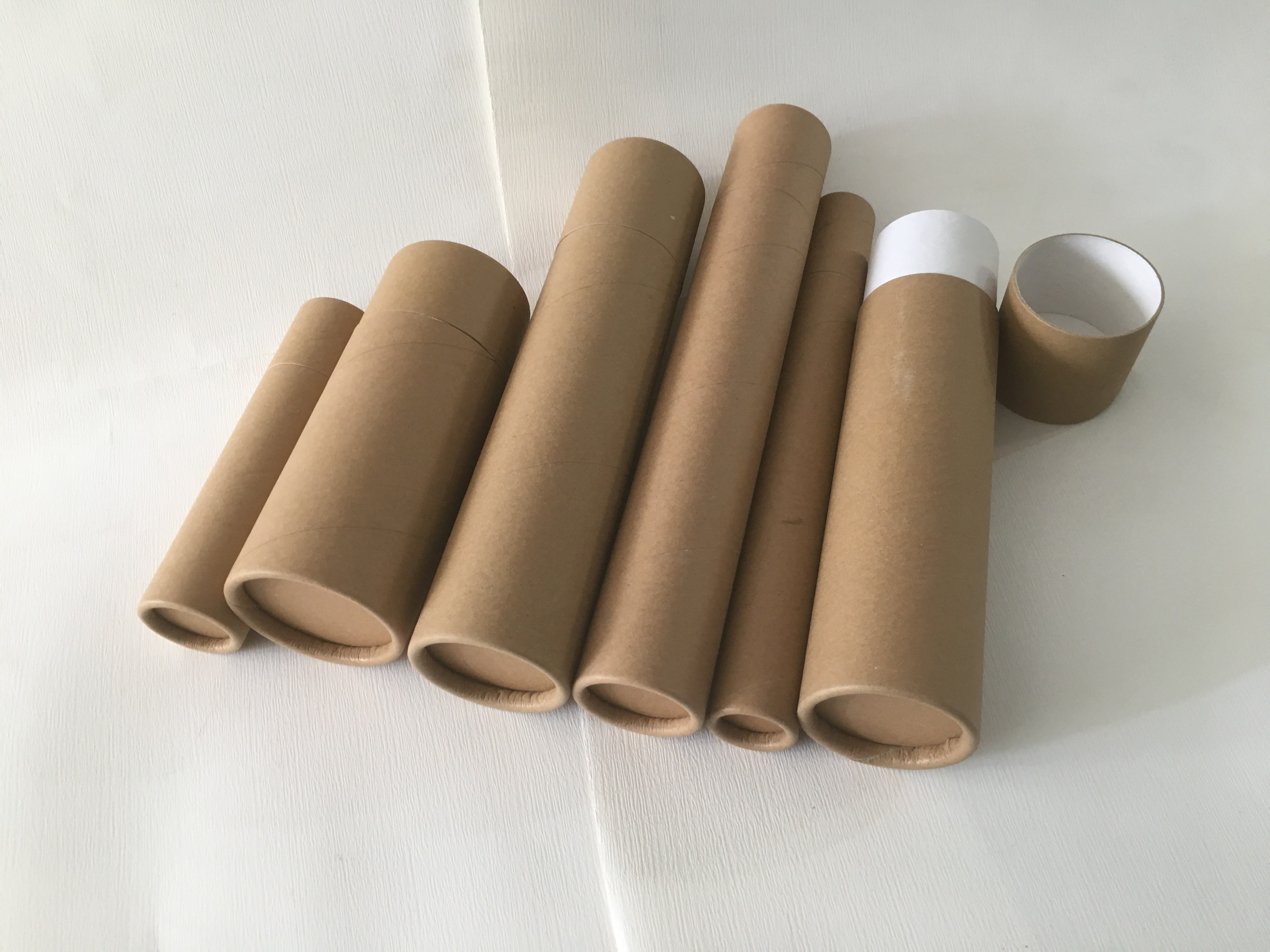 纸管圆形海报筒纸筒带盖纸筒创意手工diy牛皮纸纸筒
