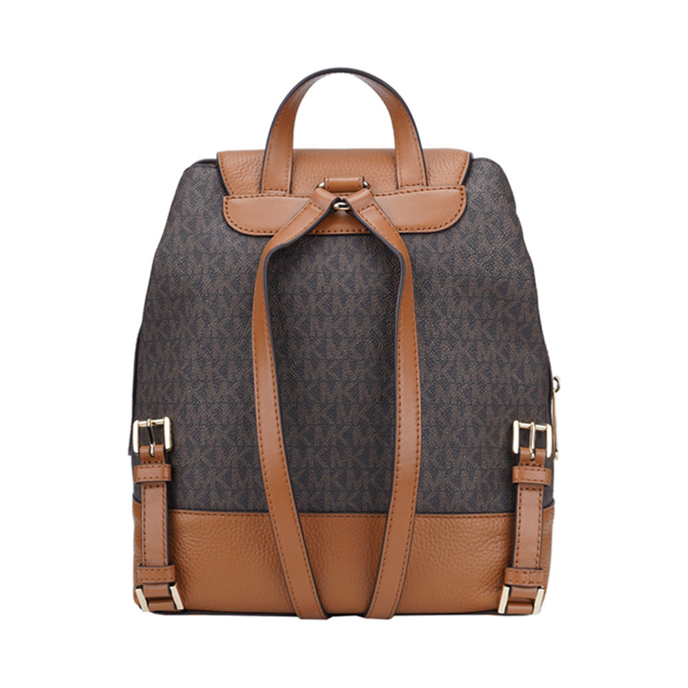 自营michaelkors女士pvc配皮双肩包30s0grxb2b时尚棕色双肩背包