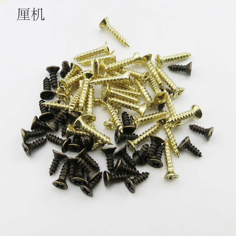 m2黄铜平头螺钉自攻十字螺丝钉钉子固定安装电子专用材料
