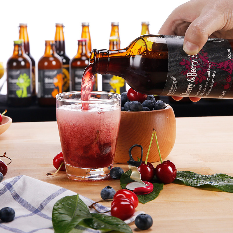 啤酒日本进口北海道小樽果酿蜜瓜艾尔果味味精啤酒