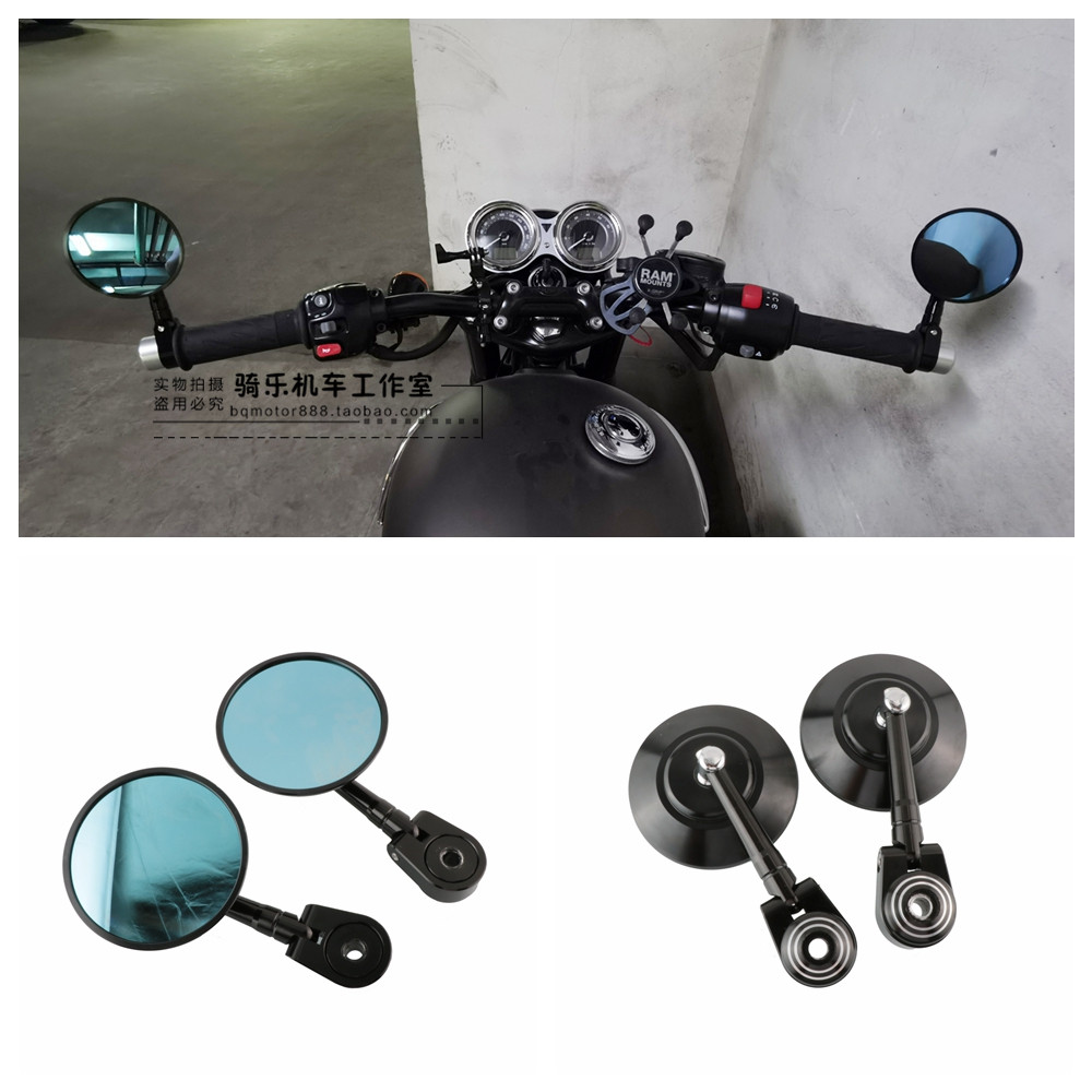 适用于凯旋1050speedtwint100t120t140手把后视镜车把摩托车后视镜