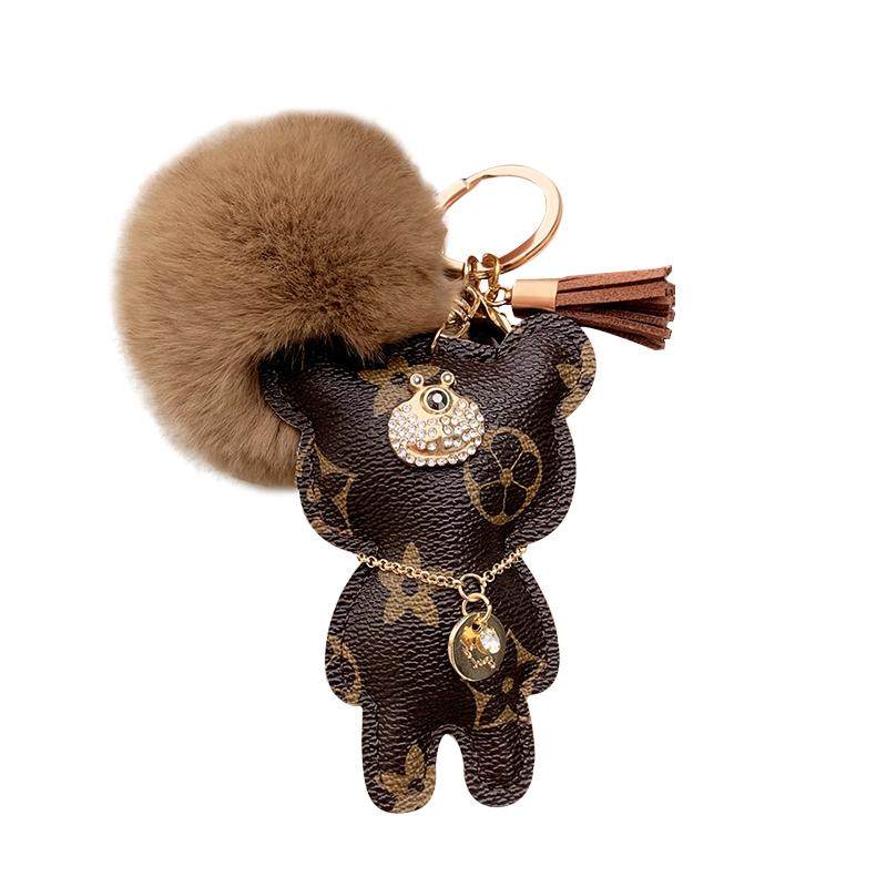 lvgedete小熊钥匙扣挂件个性创意汽车钥匙男女车用钥匙扣
