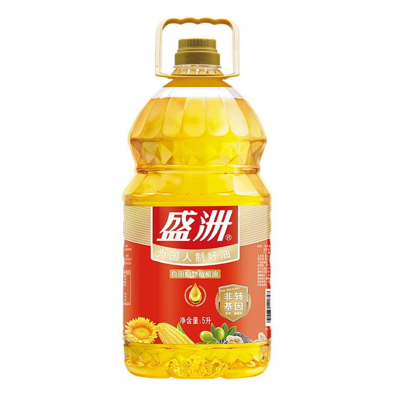 宅家盛洲食用植物调和油5l食用油家用桶装植物油调和油
