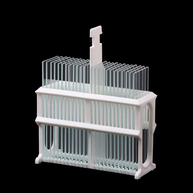 塑料染色载玻片24片30片架装abs抗原修复pom教学仪器