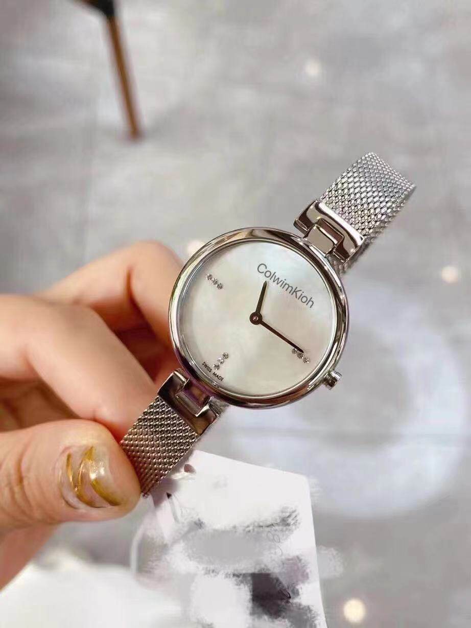 新款ck手表镂空手镯钢带时尚潮流轻奢气质防水欧美腕表